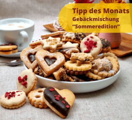 Servierbeispiel: Teller mit saisonalem Gebäck von FeinLand